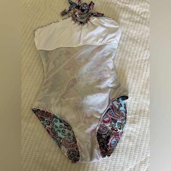 SPANX Paisley Print Swimsuit - Multicolor - Picture 5 of 5